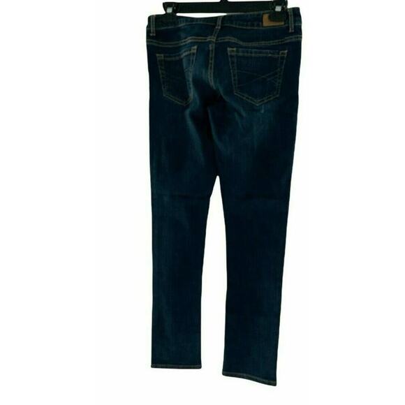 Aeropostale Women's Blue Dark Wash Regular Straight Leg Denim Jeans Size 2 Short - Picture 2 of 8